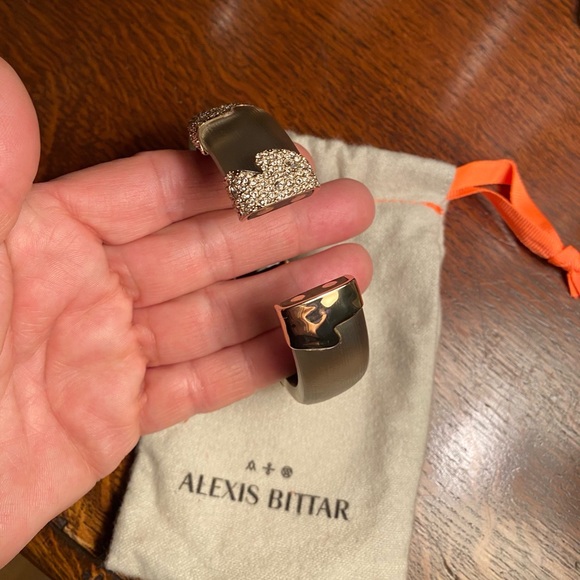 Alexis Bittar Silver Lucite Crystal Bracelet - Picture 7 of 7